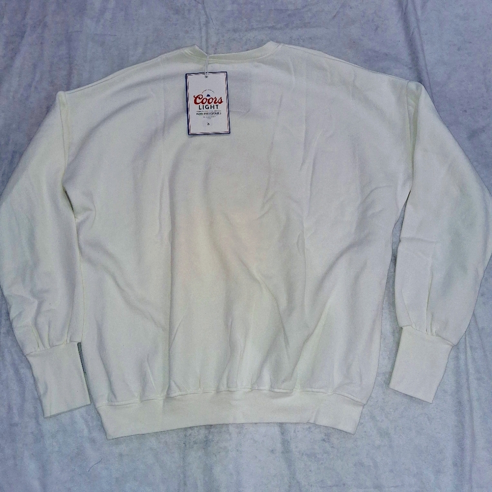 The Laundry Room Coors Light Sweatshirt XS Collab Super Bright Brand new - Picture 7 of 10